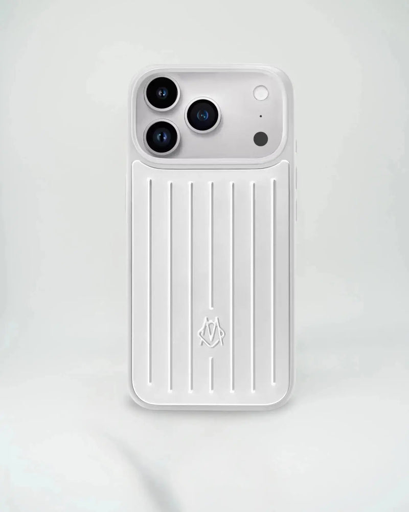 Silver RIMOWA iPhone 17 Pro Max Case - NUVALOVA