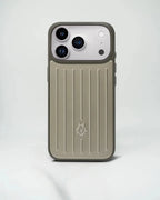 Silver RIMOWA iPhone 17 Pro Max Case - NUVALOVA