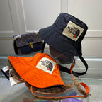 The North Face outdoor bucket hat reversible side view