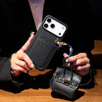 Hermes iPhone 18 Pro Case with AirPods Cover – Luxury Leather Designer Set