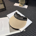 White Dior straw hat