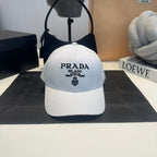 White Prada Re-Nylon cap