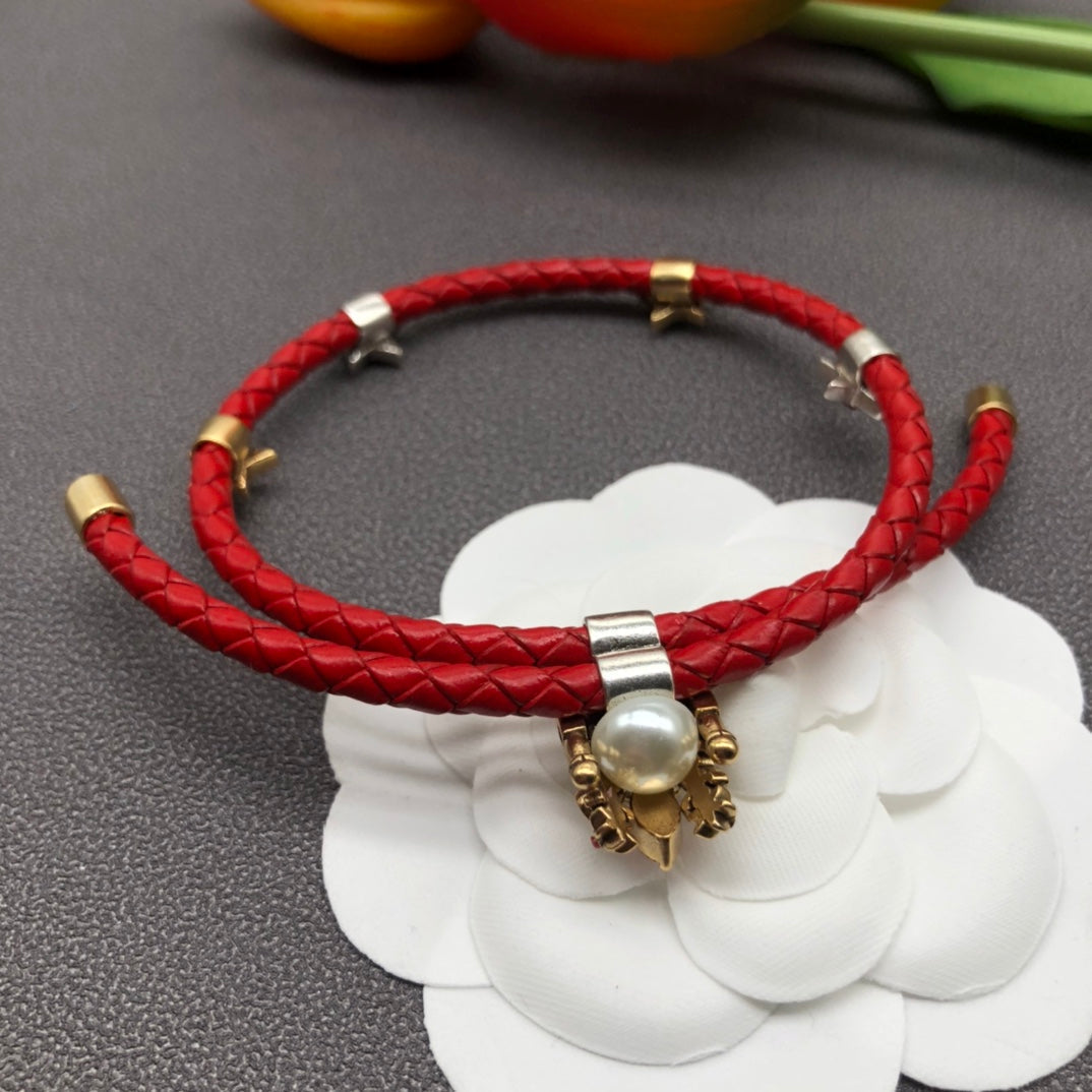 Alexander McQueen Skull Leather Adjustable Bracelet – Luxury Jewelry – product image 11