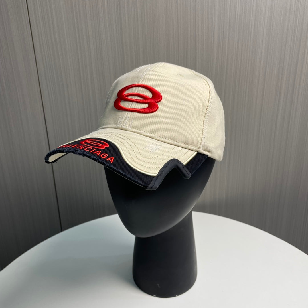 Balenciaga embroidered logo baseball cap black view 2