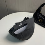 Balenciaga embroidered logo baseball cap black view 3
