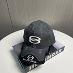 Balenciaga embroidered logo baseball cap black view 4