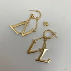 Simple Letter Logo Earrings