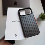 Black Rimowa iPhone 17 Pro Max Case – Luxury Travel Design