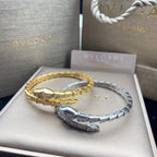 Bulgari Full Crystal Snake Bone Open Bracelet – Luxury Jewelry – product image 7