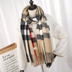 Burberry 2022 New Checked Cashmere Tassel Scarf for Women – product image 10