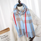Burberry 2022 New Checked Cashmere Tassel Scarf for Women – product image 15