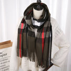 Burberry 2022 New Checked Cashmere Tassel Scarf for Women – product image 16