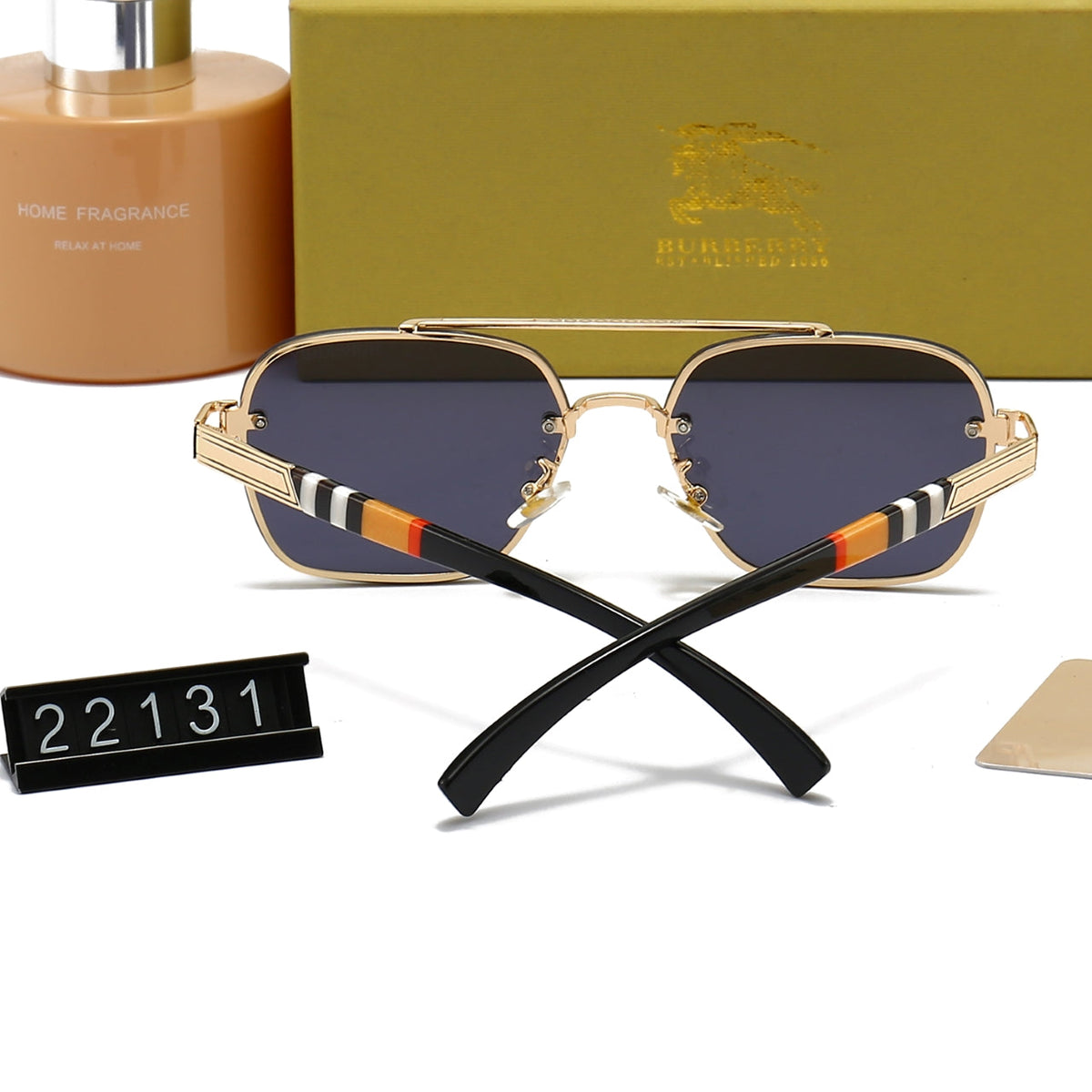 Burberry Aviator B Square Navigator Polarized Sunglasses for Unisex – product image 12