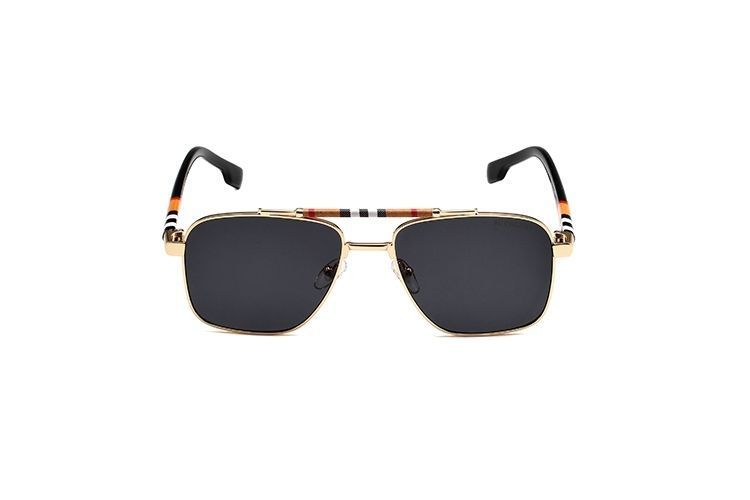 Burberry Aviator Check Double Bridge Square Polarized Sunglasses for Unisex – product image 6