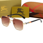 Burberry Aviator Check Double Bridge Square Polarized Sunglasses for Unisex – product image 7