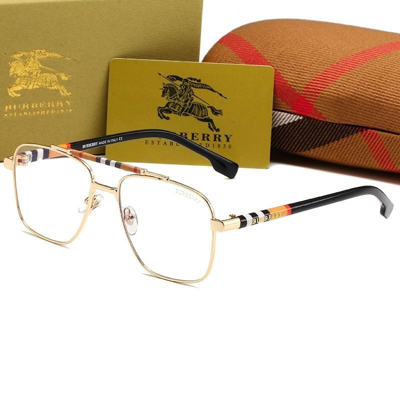 Burberry Aviator Check Double Bridge Square Polarized Sunglasses for Unisex – product image 8
