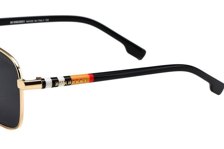 Burberry Aviator Check Double Bridge Square Polarized Sunglasses for Unisex – product image 14