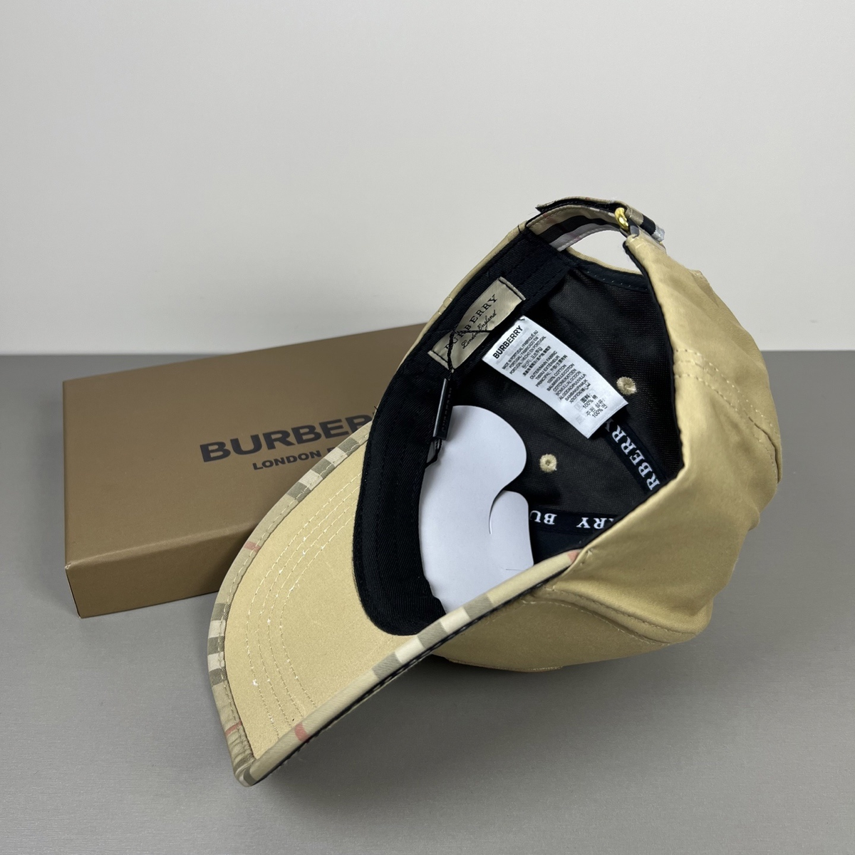 Burberry check-trim baseball cap photo 3