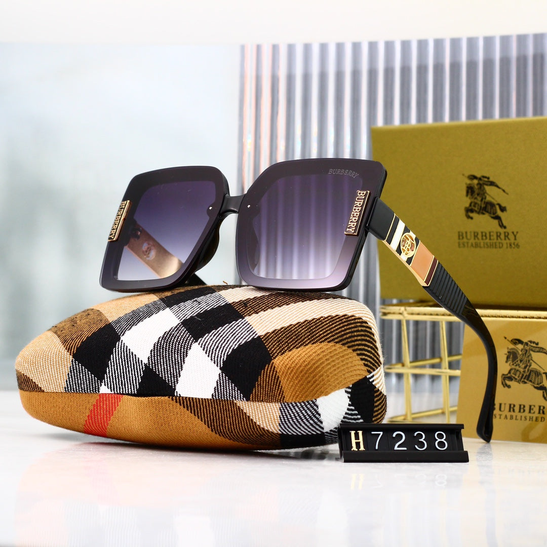 Burberry Check Oversized Square Polarized Sunglasses for Unisex – product image 2