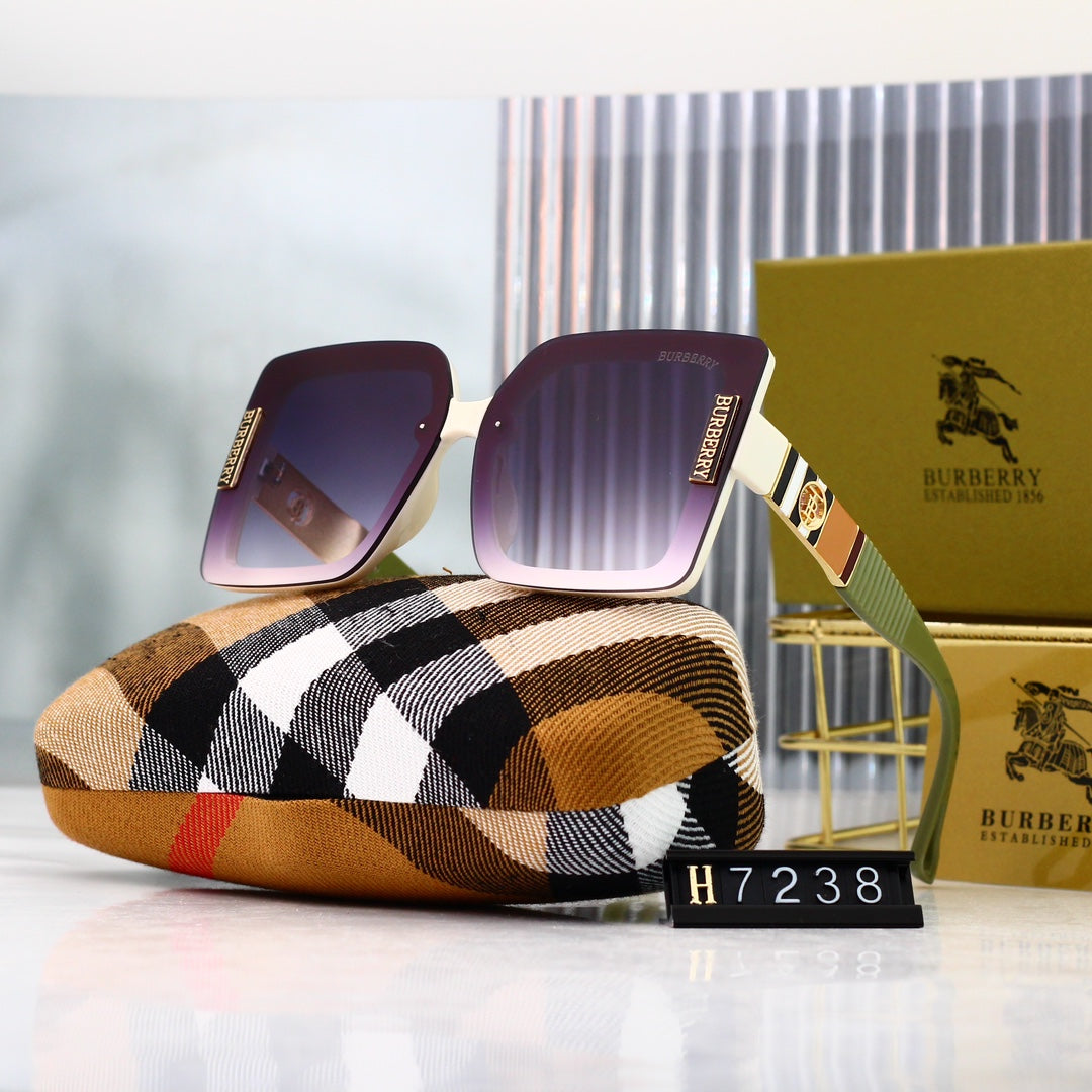 Burberry Check Oversized Square Polarized Sunglasses for Unisex – product image 5