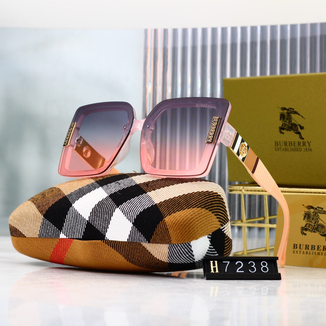 Burberry Check Oversized Square Polarized Sunglasses for Unisex – product image 6