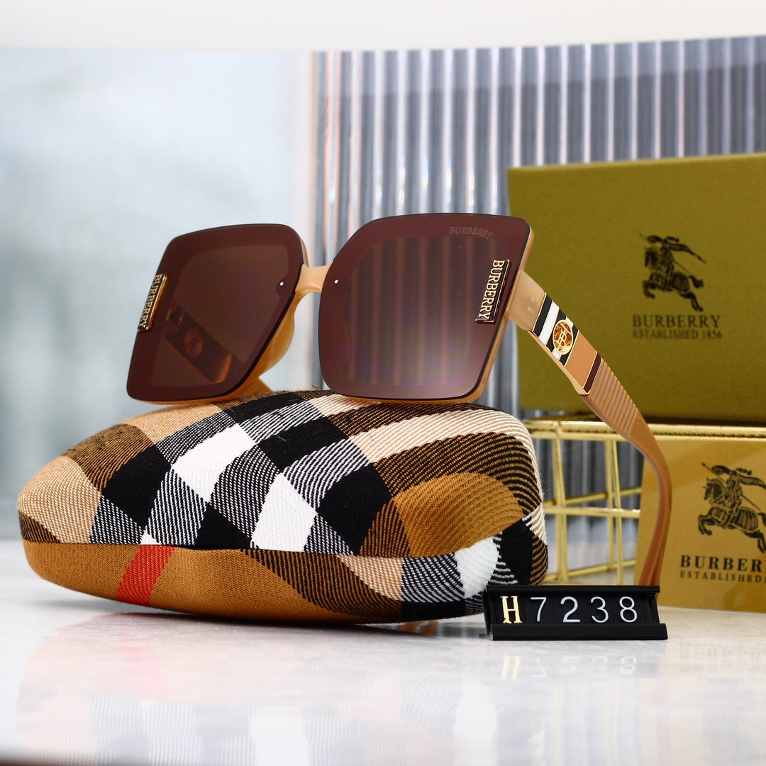Burberry Check Oversized Square Polarized Sunglasses for Unisex – product image 8