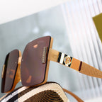 Burberry Check Oversized Square Polarized Sunglasses for Unisex – product image 13