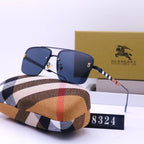 Burberry Check Rimless Square Polarized Sunglasses for Unisex – product image 4