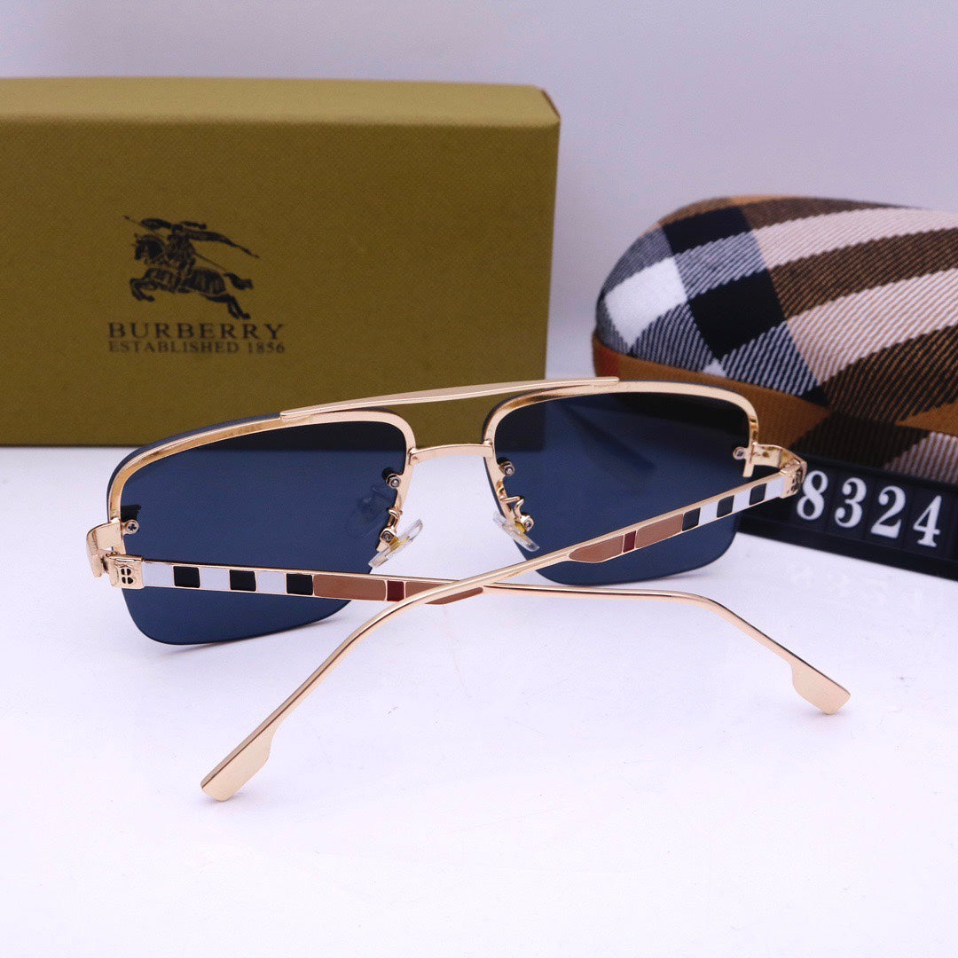 Burberry Check Rimless Square Polarized Sunglasses for Unisex – product image 12