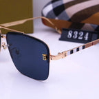 Burberry Check Rimless Square Polarized Sunglasses for Unisex – product image 13