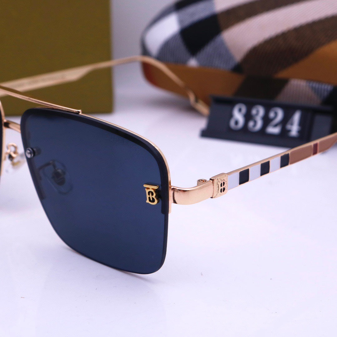Burberry Check Rimless Square Polarized Sunglasses for Unisex – product image 13