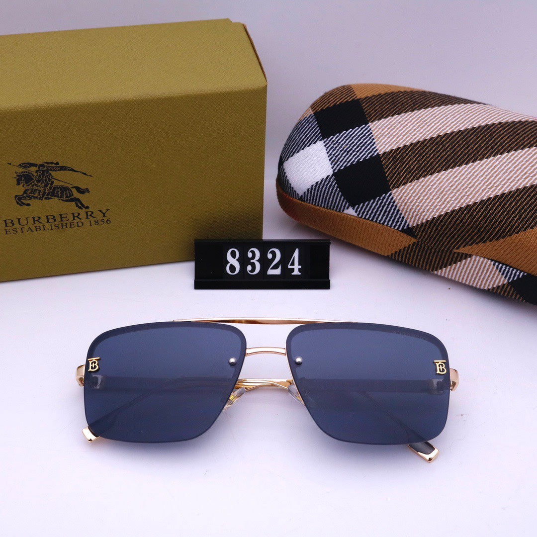 Burberry Check Rimless Square Polarized Sunglasses for Unisex – product image 14