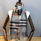 Burberry Classic Check Fringed Cashmere Scarf for Women – product image 1