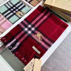 Burberry Classic Check Fringed Cashmere Scarf for Women – product image 19