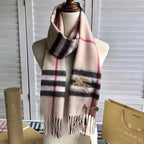 Burberry Classic Check Fringed Cashmere Scarf for Women – product image 21