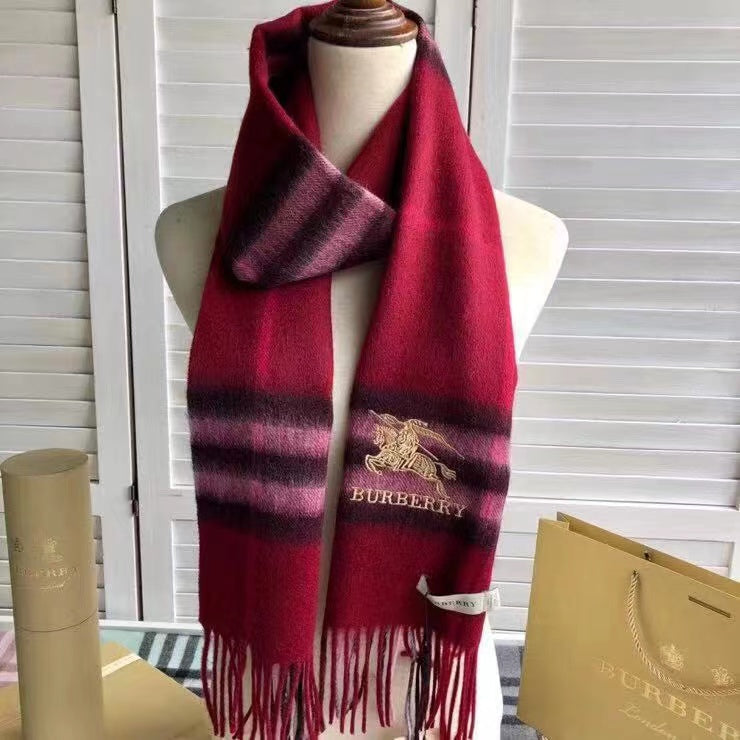Burberry Classic Check Fringed Cashmere Scarf for Women – product image 3