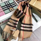 Burberry Classic Check Fringed Cashmere Scarf for Women – product image 34