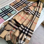 Burberry Classic Check Fringed Cashmere Scarf for Women – product image 36