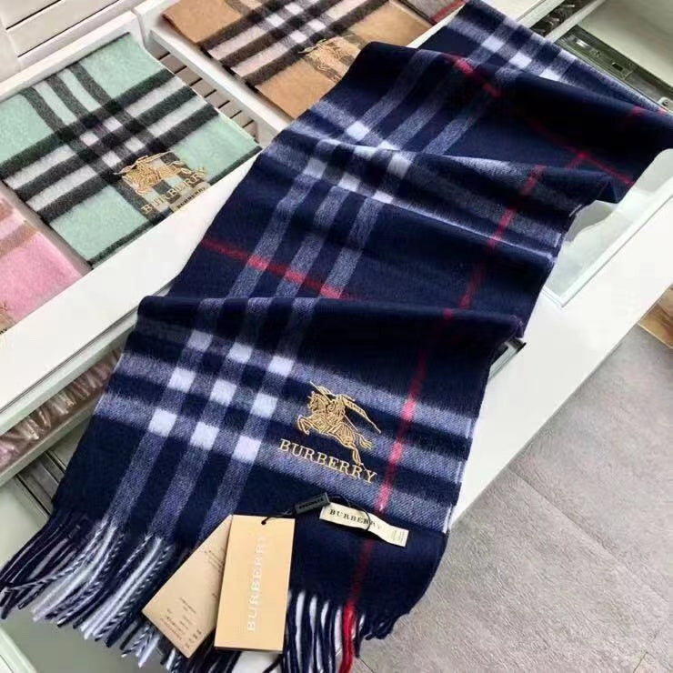 Burberry Classic Check Fringed Cashmere Scarf for Women – product image 44