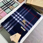 Burberry Classic Check Fringed Cashmere Scarf for Women – product image 45