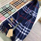 Burberry Classic Check Fringed Cashmere Scarf for Women – product image 46