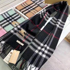 Burberry Classic Check Fringed Cashmere Scarf for Women – product image 52