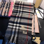 Burberry Classic Check Fringed Cashmere Scarf for Women – product image 58