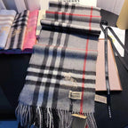 Burberry Classic Check Fringed Cashmere Scarf for Women – product image 66