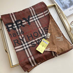 Burberry Four Color Classic Plaid Silk Scarf for Women – product image 13