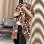 Burberry Four Color Classic Plaid Silk Scarf for Women – product image 14