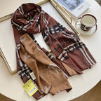 Burberry Four Color Classic Plaid Silk Scarf for Women – product image 2