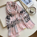 Burberry Four Color Classic Plaid Silk Scarf for Women – product image 3