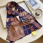 Burberry Four Color Classic Plaid Silk Scarf for Women – product image 4