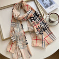 Burberry Four Color Classic Plaid Silk Scarf for Women – product image 5